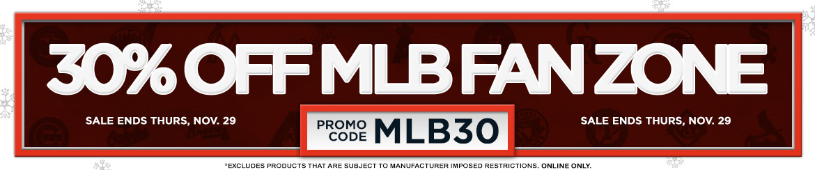 Save 30% On All MLB Fan Gear